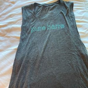 Pure Barre gray tank